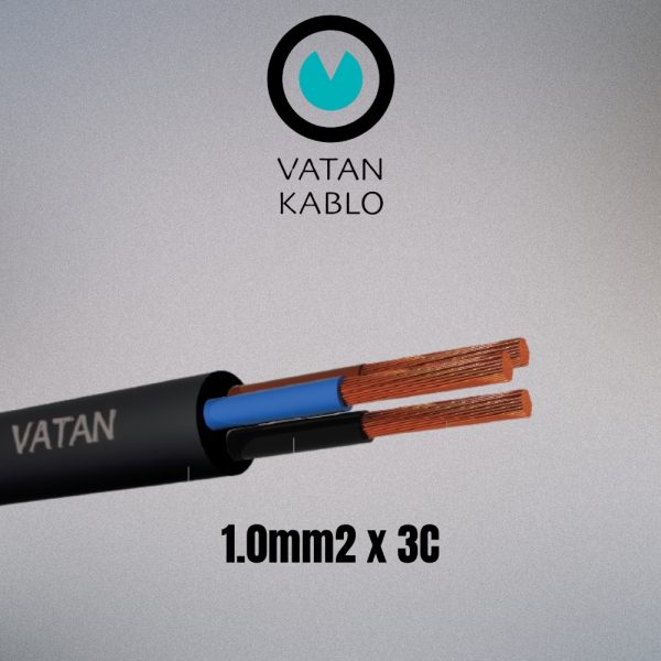 VATAN KABLO 1.0mm² x 3C (Flexible)