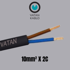 VATAN KABLO 10mm² x 2C (Flexible)