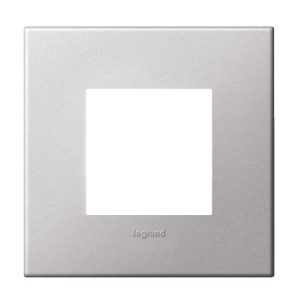 Legrand Art Plate 1 Gang 2mod. soft Alu