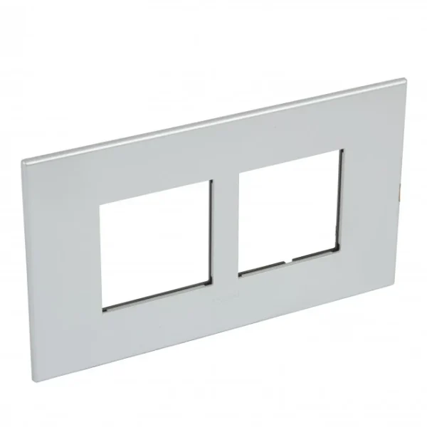 Legrand Art Plate 4mod. soft Alu
