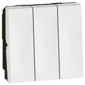 Legrand Art Switch 3 Gang 2x2 Way 1x1 Way 2 mod. White
