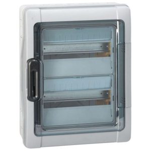 Legrand Coffret enc. 2x12mod. porte transparent +earth terminal