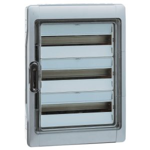 Legrand Coffret enc. 3x12mod. porte transparent +earth terminal