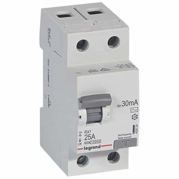Legrand Inter. diff. 2p 25a 30ma 2 mod rx3 xxxxx