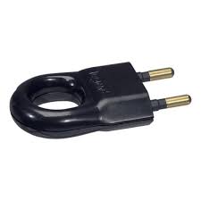 Legrand Plug 2p 6a Black plastique