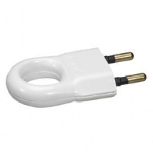 Legrand Plug 2p 6a White plastique