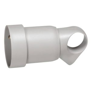 Legrand Plug 2p+t 10/16A Grey anneau