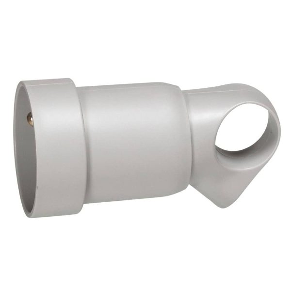 Legrand Plug 2p+t 10/16A Grey anneau