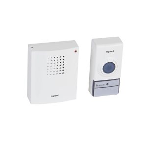 Legrand Sonnerie carillon alu sans fil 200m 30 melodies avec poussoir ip54 *