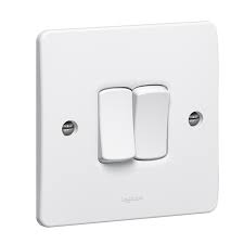 Legrand Syn Switch 2 Gang 2 Way 10a xxxxx