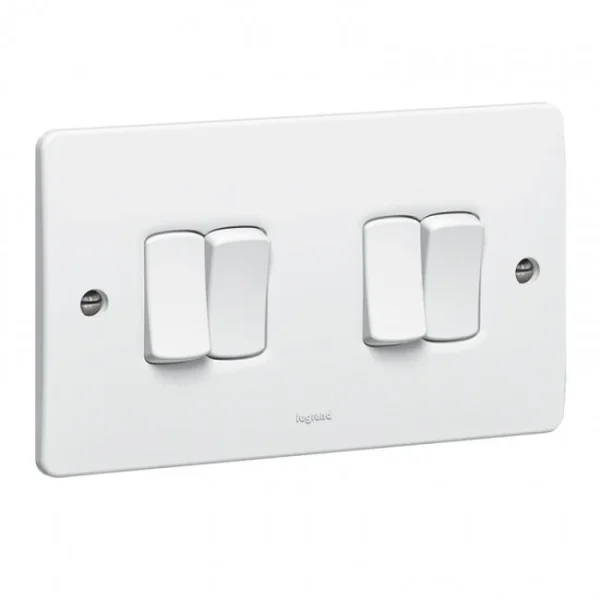 Legrand Syn Switch 4 Gang 2 Way 10a xxxxx