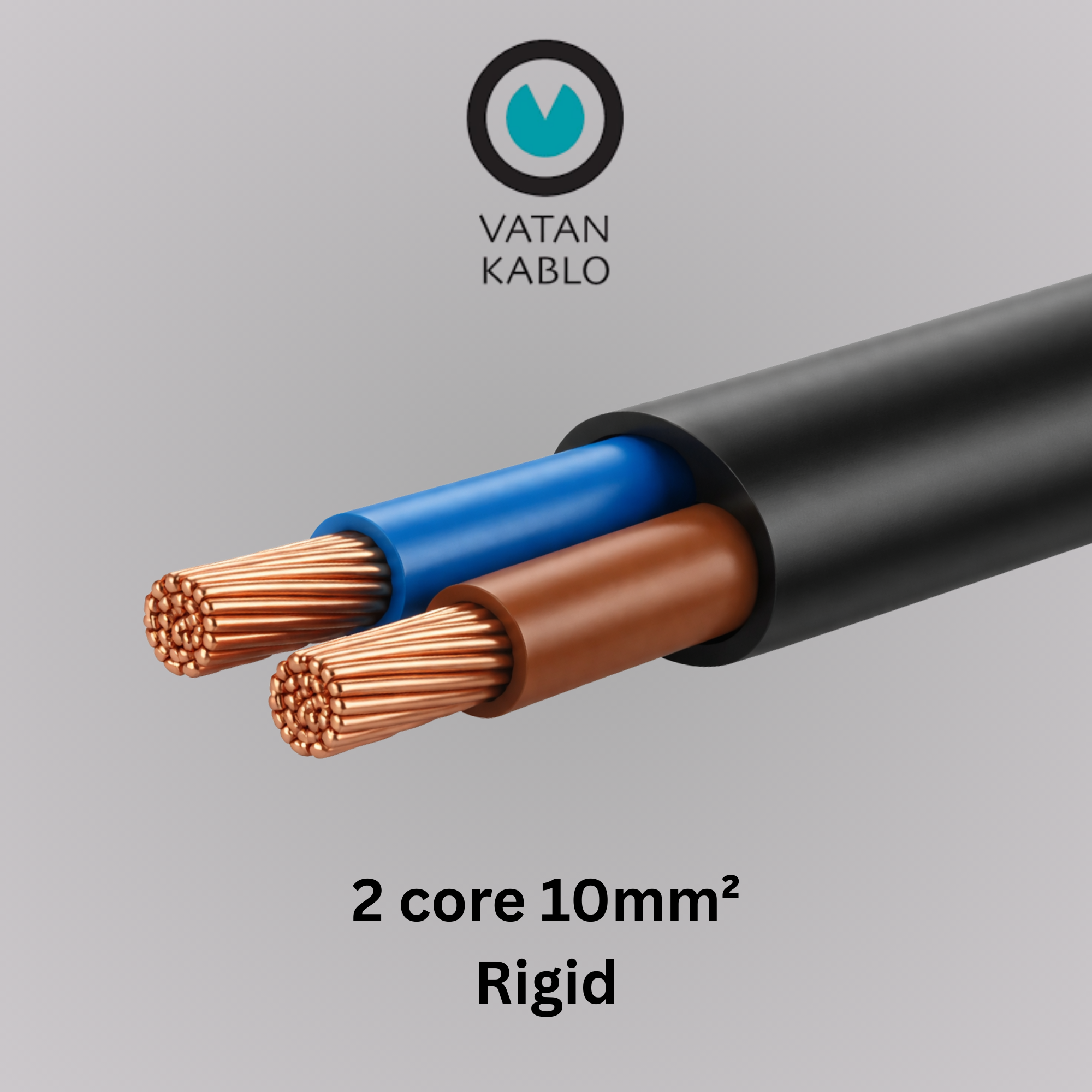 VATAN KABLO 10mm² x 2C (RIGID)