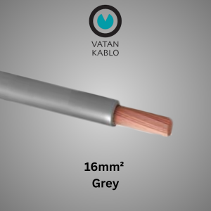 VATAN KABLO 16mm² Flexible Single Core (Grey)