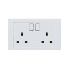 Switch Socket 13Amp 2Gang -ABB